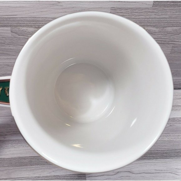 Fathy Mahmoud FM Fine Egyptian 10 oz. Coffee Mug Cup Beige Green White Gold - Picture 5 of 11